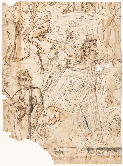 Figuren und architektonische Details von Unbekannt Unbekannt
